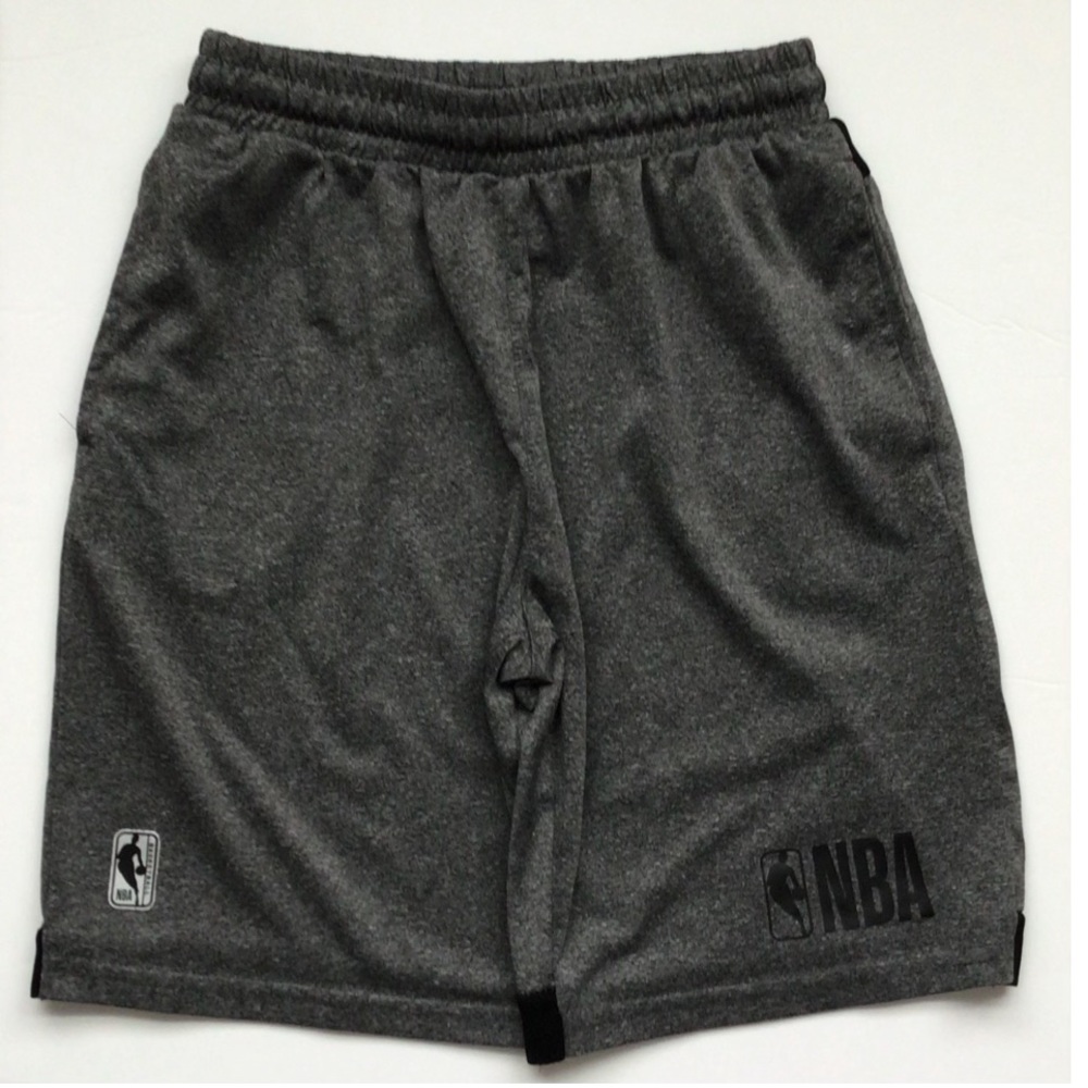 Boys NBA Black And Gray Shorts